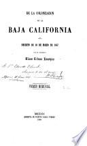 Pamphlets on Lower California.1859-1887