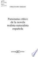 Panorama crítico de la novela realista-naturalista española