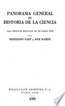 Panorama general de historia de la ciencia: Las ciencias exactas en el siglo XIX