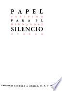Papel para el silencio