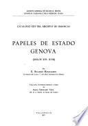 Papeles de estado Genova (siglos XVI-XVIII)