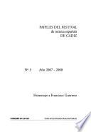 Papeles del festival de música española de Cádiz