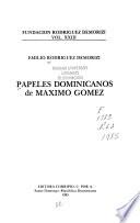 Papeles dominicanos de Máximo Gómez