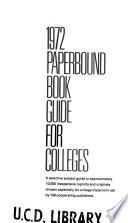Paperbound Book Guide for Colleges