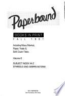 Paperbound Books in Print