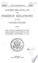 Papers Relating to the Foreign Relations of the United States