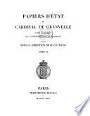 Papiers d'État du Cardinal de Granvelle