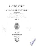 Papiers d'État du Cardinal de Granvelle