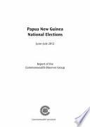 Papua New Guinea National Elections, June-July 2012