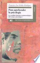 Para aprehender la psicología