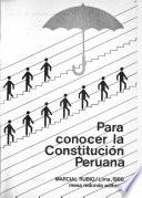 Para conocer la Constitución peruana