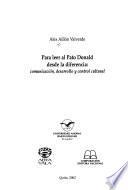 Para leer al Pato Donald, desde la diferencia
