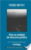 Para un análisis del discurso jurídico