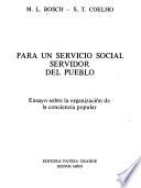Para un servicio social servidor del pueblo