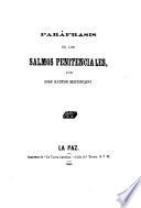 Paráfrasis de los salmos penitenciales