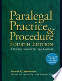 Paralegal Practice & Procedure Fourth Edition