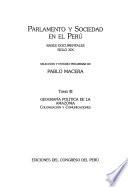 Parlamento y sociedad en el Peru: Geografia politica de la Amazonia: colonizacion y comunicaciones