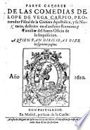 Parte catorze de las Comedias de L. de V. C.
