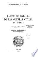 Partes de batalla de las guerras civiles, 1814-1821