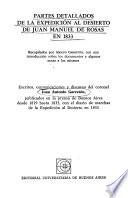 Partes detallados de la expedición al desierto de Juan Manuel de Rosas en 1833