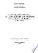 Participación política de las mujeres en los procesos electorales de Bolivia, 1993-2002