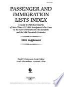 Passenger and Immigration Lists Index