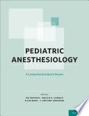 Pediatric Anesthesiology