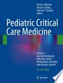 Pediatric Critical Care Medicine