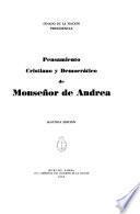 Pensamiento cristiano y democrático de Monseñor de Andrea