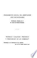 Pensamiento social del Libertador--año bicentenario