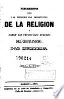 Pensamientos sobre las verdades más importantes de la religión y sobre los principales deberes del cristianismo