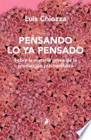 Pensando lo ya pensado