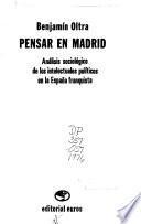 Pensar en Madrid