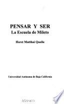 Pensar y ser