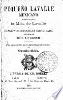 Pequeño Lavalle mexicano conteniendo la Misa de Lavalle y oraciones especiales para México