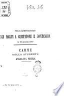 Per l'anniversario dei morti a Curtatone e Montanara il 29 maggio 1848 carme dello studente Angelina Nicola