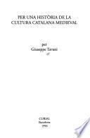 Per una història de la cultura catalana medieval