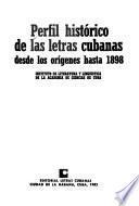 Perfil histórico de las letras cubanas
