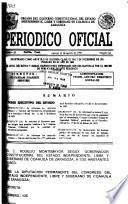 Periódico oficial del gobierno constitucional del estado independiente, libre y soberano de Coahuila de Zaragoza