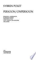 Persoon/onpersoon