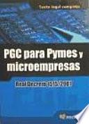 PGC PARA PYMES Y MICROEMPRESAS