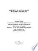 PH Effects on Lipid Dynamics in Natural Membranes