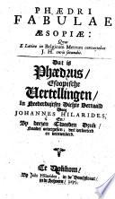 Phaedri Fabulae Æsopiæ