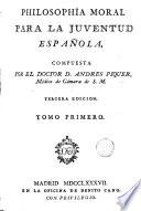 Philosophía moral para la juventud española