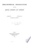 Philosophical Transactions of the Royal Society of London