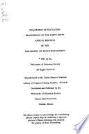 Philosophy of Education