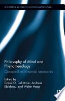 Philosophy of Mind and Phenomenology