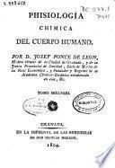 Phisiología chimica del cuerpo humano