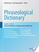 Phraseological Dictionary English - German
