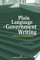 Plain Language in Government Writing